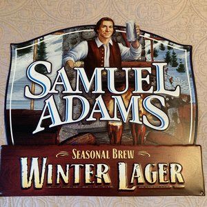 Sam Adams Metal Sign